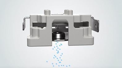 An image showing that maintenance is not required for the nanoe™ X generator since it is made of titanium